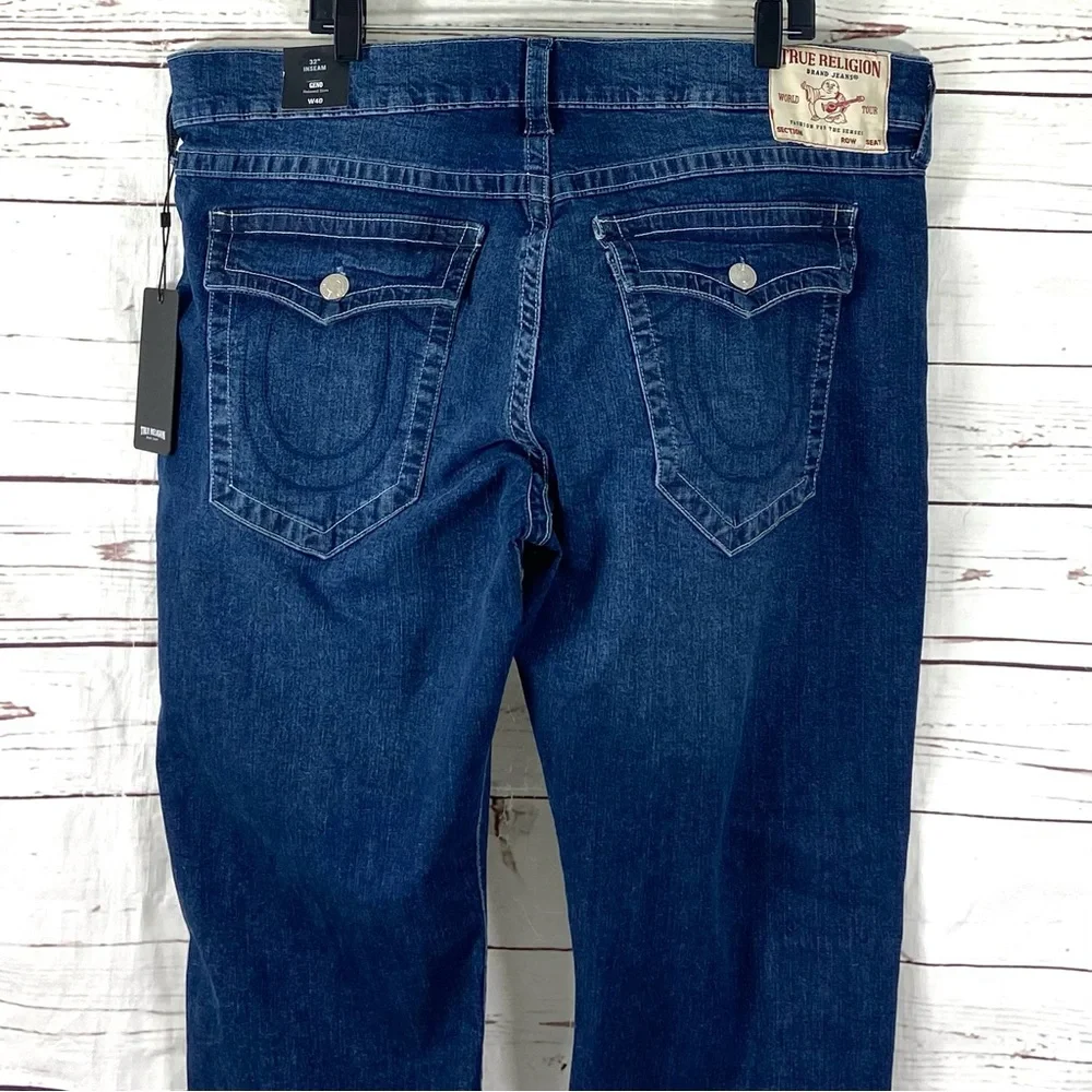 True‎ Religion Geno Jeans Men’s 40x 32 Blue Relaxed Slim Denim